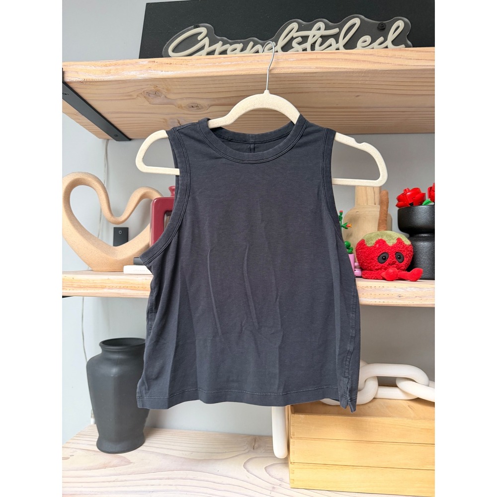 Lululemon All Yours Tank Top Black Sleeveless Training Yoga Shirt Womens
